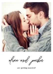 Minimalist Photo Wedding Invitation Qr code design preview
