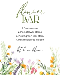 Wildflower flower Bar 8x10 design preview