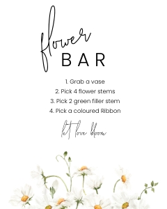 Flower Bar Daisy w01 8x10 design preview