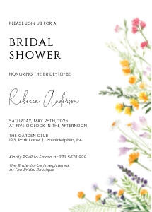Wildflowers bridal shower 2 design preview