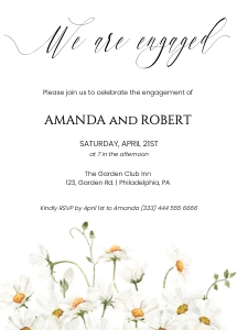 engagement party invitation daisy w01 design preview