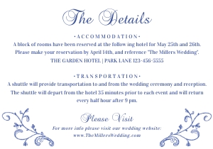 Blue Victorian Details Card Vt01 design preview