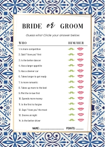 He or She blue tiles bridal shower game design preview