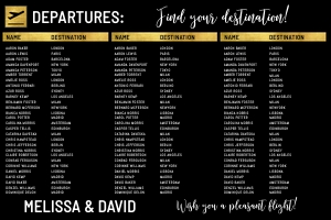 Departure Seating Chart design preview