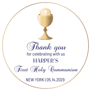 Thank you favor tag round gold chalice design preview