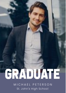 Graduation Invitation Photo template minimalist: Graduation Invitation Photo template minimalist