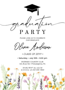 WILDFLOWERS Graduation bundle design preview