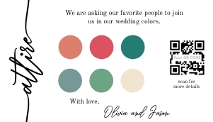 Attire color palette card small design preview