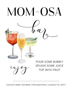 MOMO-OSA Drink sign design preview