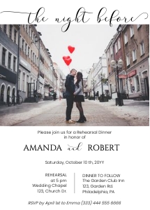 Rehearsal Dinner invitation with Photo zz2 design preview