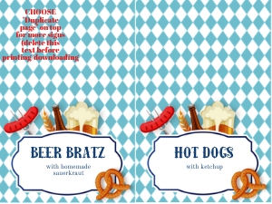 Oktoberfest Buffet sign design preview