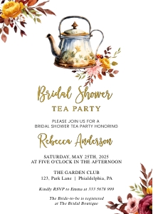 bridal shower tea party AA018 design preview