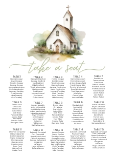 Baptism Church seating chart aa021 design preview