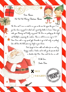 Letter From Santa Claus design preview