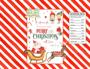 Christmas chips custom design preview