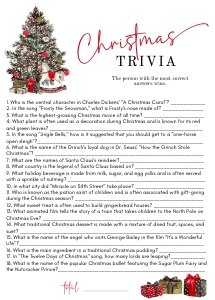 Christmas trivia game aa034 design preview