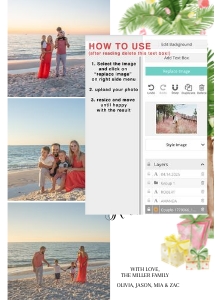 mele kalikimaka christmas photo card AA039 design preview