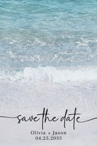 Seaside save the date wedding AA044 design preview