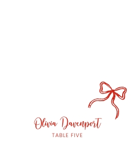 Whimsical Holiday Christmas Place Card AA042 design preview
