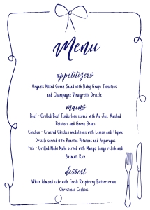 Quirky Menu ribbon aa045 design preview