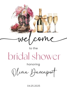 Boots and bubbles welcome design preview