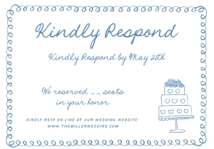 Wedding RSVP whimsical funky AA052 design preview