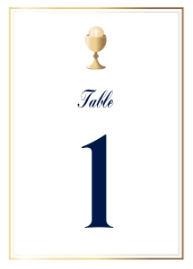 Gold calice table numbers AA01 design preview