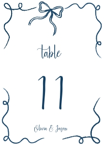Table numbers whimsical doodle aa045 design preview