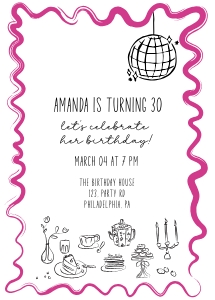 Quirky wave birthday party AA056 design preview