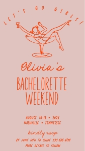 Retro Bachelorette weekend digital aa059 design preview