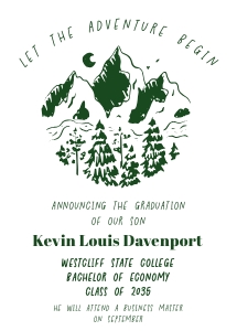 Let the adventure begin graduation aa063 design preview