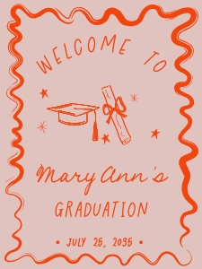 Welcome graduation retro AA060 design preview