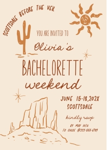 Desert Cowgirl Bachelorette weekend AA065: Desert Cowgirl Bachelorette weekend AA065