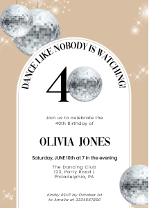 Boho Dance Birthday Party K3 design preview