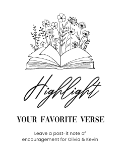 BiBle Wedding Guest Book design preview