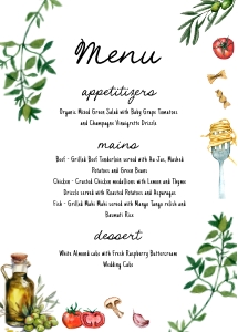That's amore italian style menu and place card AA086 design preview