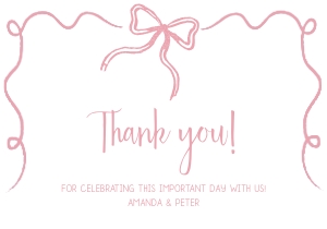 Thank you card AA045 design preview