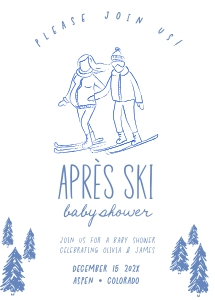 After ski baby shower aa065 design preview
