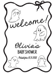 A little Boo welcome sign aa085 design preview