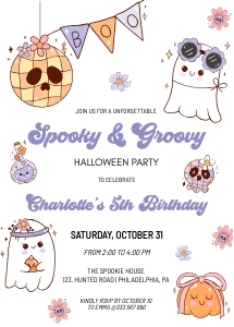Groovy Hippy kids Halloween AA090 design preview