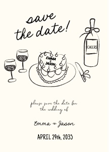 Save the date AA059 design preview
