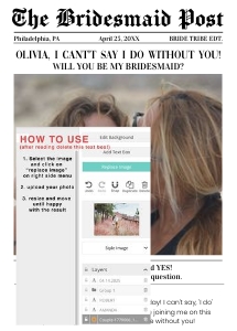 Bridesmaid Newspaper 2 design preview