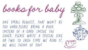 Books for baby tea with mom to be AA059 design preview
