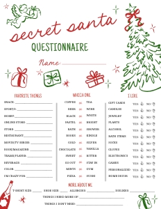 Secret Santa Hand drawn aa093 design preview