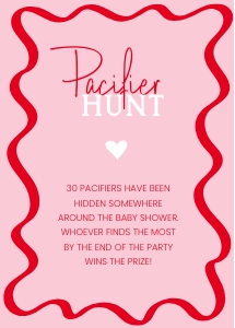 Wavy valentine Baby shower game aa047 design preview