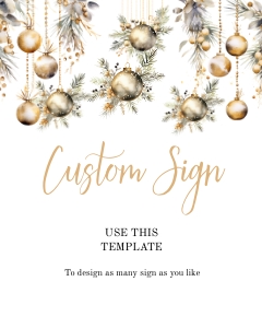 Christmas Ornaments Custom Sign aa028 design preview