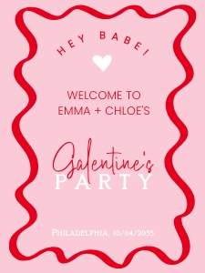Welcome Galentines 18x24 AA06 design preview
