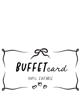 Buffet Card food sign aa059 design preview