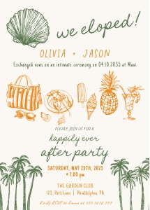 Hawaii tropical elopement aa106 design preview