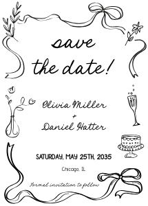 Save the date aa099 design preview